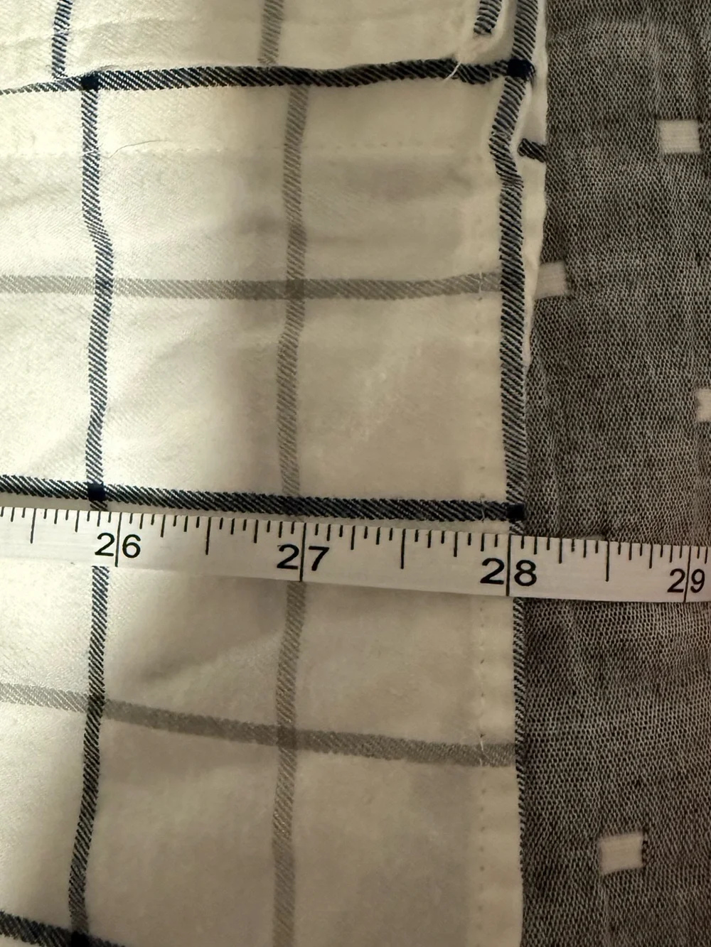 Banana Republic/UntuckWhite Button-Down Shirt with Black & Gray Windowpane Check
